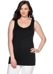 Sheego Shirttop Tanktop &Auml;rmellos
