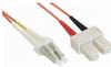 INTOS ELECTRONIC AG InLine® LWL Duplex Kabel, LC/SC, 50/125µm, OM2, 5m...