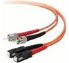 INTOS ELECTRONIC AG InLine® LWL Duplex Kabel, SC/ST, 50/125µm, OM2, 2m...