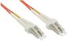 INTOS ELECTRONIC AG InLine® LWL Duplex Kabel, LC/LC, 50/125µm, OM2, 10m...