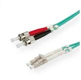 ROLINE LWL-Kabel 50/125&micro;m OM3, LC/ST Glasfaserkabel, (300.0 cm)