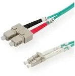 VALUE LWL-Kabel 50/125&mu;m OM3, LC/SC Glasfaserkabel, (50.0 cm), LSOH blau