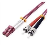 VALUE LWL-Kabel 50/125&micro;m OM4, LC/ST Glasfaserkabel, (100.0 cm), LSOH