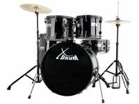XDrum Schlagzeug Rookie 22 Standard,Komplettes Drumset, inkl. Hocker &...