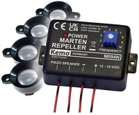 Kemo Ultraschall-Tierabwehr Marderschutz mit abgesetzten...
