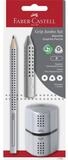 Faber-Castell Bleistift FABER-CASTELL Schreib Set Grip Jumbo Set B grau 3 Teile
