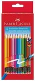 Faber-Castell Buntstift radierbar, (12-tlg), mit Radiertip