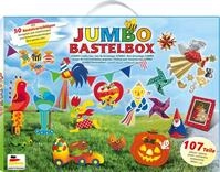 Glorex Bastelkartonpapier Bastelkoffer Jumbo 107-tlg. mit 50