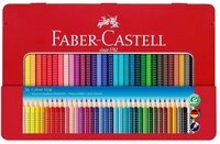 Faber-Castell Buntstift 36 Buntstifte COLOUR GRIP im Metall-Etui farbsortiert