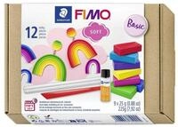 STAEDTLER Modelliermasse STAEDTLER FIMO Modelliermasse Soft Set Basic 12 Teile