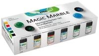 C. KREUL Bastelfarbe KREUL Magic Marble Marmorierfarben Set Grundfarben 6x20ml