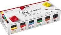 Kreul Acrylfarbe Kreul Acryl Glanzfarben Basis Set 6er Set x 20 ml