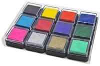 EDUPLAY Mini Stempelkissen Stempelkissen (12-teilig (1 Set)