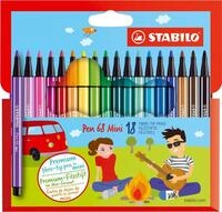 STABILO Filzstift STABILO Filzstifte Pen 68 Mini 18er Set