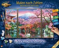 Schipper Malen nach Zahlen Meisterklasse Triptychon - Kirschbl&uuml;te in Japan,...