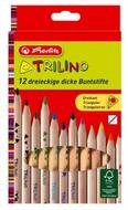 Herlitz Buntstift 12 Trilino Buntstifte farbsortiert