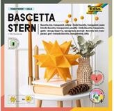 Folia Bastelfilz Bascetta Stern - gelb transparent &Oslash; 20 cm.