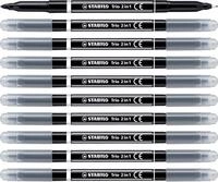 STABILO Malstift STABILO Trio 2in1 schwarz