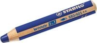 STABILO Buntstift Holzfarbstift woody 3 in 1 ultramarinblau