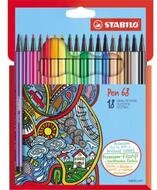 STABILO Fineliner Fasermaler Pen 68 6818-7 1mm sor Strichst&auml;rke: 1 mm