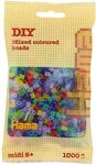 Hama B&uuml;gelperlen Hama B&uuml;gelperlen &ndash; Transparent Mischung, Midi 5 mm (1000 Stk)