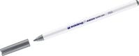 edding Filzstift Textilpen edding 4600 Rundspitze 1mm grau