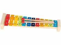 goki Spielzeug-Musikinstrument Xylophon mit Notenheft, (4 tlg), Hergestellt aus