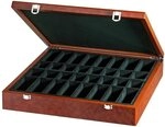 Philos Spiel, Schachfigurenbox Exklusiv - Wurzelholzdesign - mit Einzelf&auml;chern
