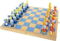Legler Spiel small foot 6084 - Schach Ritter, Reisespiel im Holzkoffer