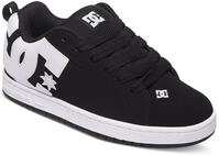 Sneaker DC SHOES "COURT GRAFFIK", Herren, Gr. 47, schwarz, Leder, Schuhe Sneaker