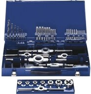 Exact Gewindeschneider Gewindeschneidsortiment M3 &ndash; M12, HSS, 49-teilig 10721