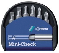 Wera Bit-Set Bitsortiment Mini-Check, 7-teilig
