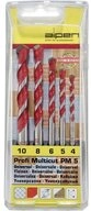 Mehrzweckbohrer Universalbohrer-Set 5tlg, (Mehrzweckbohrer &Oslash; 4/5/6/8/10 mm),