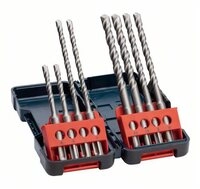 BOSCH Spiralbohrer SDS-Plus Bohrer-Set in Tough Box 2607019902