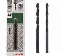 BOSCH Metallbohrer Bosch Metallbohrer HSS-R rollgewalzt (2 St&uuml;ck, &Oslash; 3,5 mm)