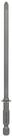 BOSCH Kreuzschlitz-Bit Bosch 1x Schrauberbit Extra-Hart, PZ 2, 145 mm -...