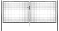 Alberts Gartentor Alberts 602970 Wellengitter-Doppeltor, anthrazit-metallic, Breite