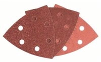 BOSCH Schleifpapier Schleifblatt-Set f&uuml;r Deltaschleifer, 93 mm, 60 - 240, 6