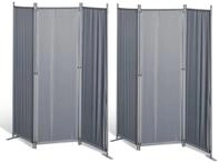 Grasekamp Balkonsichtschutz Doppelpack Paravent 3tlg.