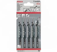 BOSCH Stichs&auml;geblatt Bosch Stichs&auml;geblatt 5 St&uuml;ck T144DP HCS Precision for Wood