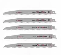 BOSCH S&auml;bels&auml;geblatt 5 x Bosch S&auml;bels&auml;geblatt S S1110VF/ 223 mm Heavy for Wood
