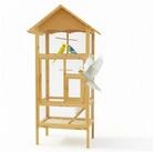 Mucola Vogelhaus Vogelvoliere Holz Vogelk&auml;fig K&auml;fig Papageienk&auml;fig M02