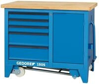 Gedore Werkbank, Rollwerkbank 1100 x 652 x 900 mm mit 5 Schubladen