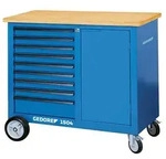 Gedore Werkbank 1504 0810 Rollwerkbank mit 9 Schubladen