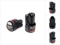 Bosch Professional Akku Starter Set 2x GBA 10,8 V 2,0 Ah / 2000 mAh Li-Ion