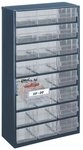 raaco Kleinteilemagazin, Schubladen-Magazin 1224 - 02 24 Schubladen blau