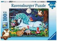 Ravensburger Puzzle RAVENSBURGER Puzzle Im verwunschenen Wald XXL 100 Teile,