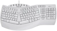 Perixx Perixx Periboard-512 USB Tastatur Deutsch, QWERTZ Wei&szlig; Ergonomisch...