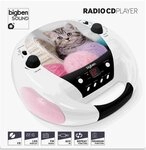 BigBen tragbarer CD Player CD52 Cats III Katzen mit FM Radio AUX-IN AU358735 BigBen tragbarer CD Player CD52 Cats III Katzen mit FM Radio AUX-IN AU358735