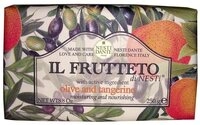 Nesti Dante Feste Duschseife IL Frutteto Soap Olive Tangerine, Braun, 250 g